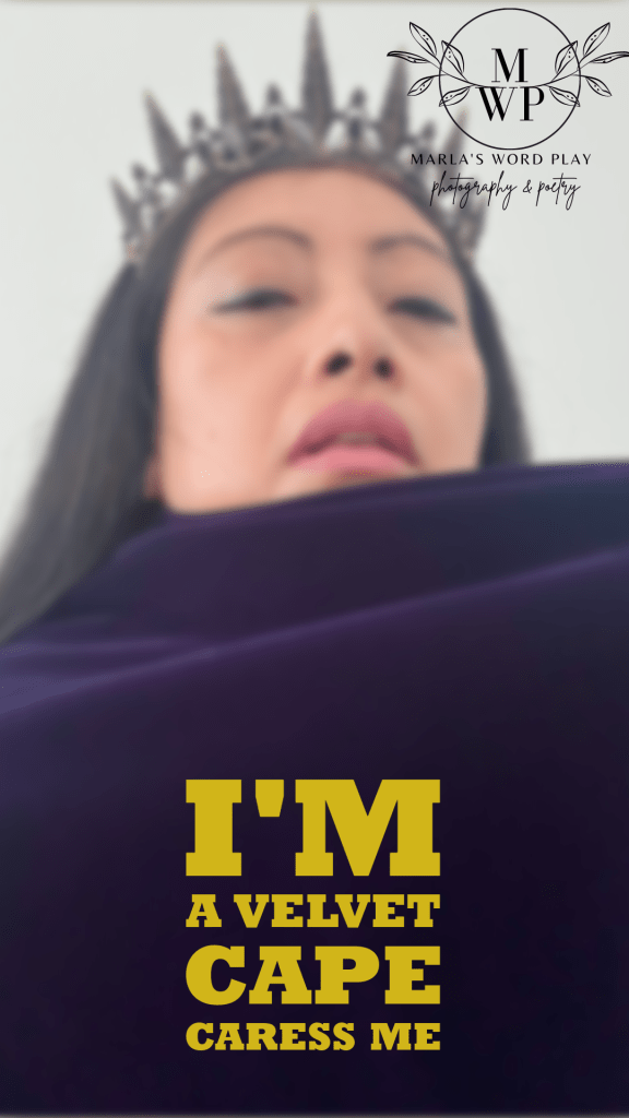 A velvet cape